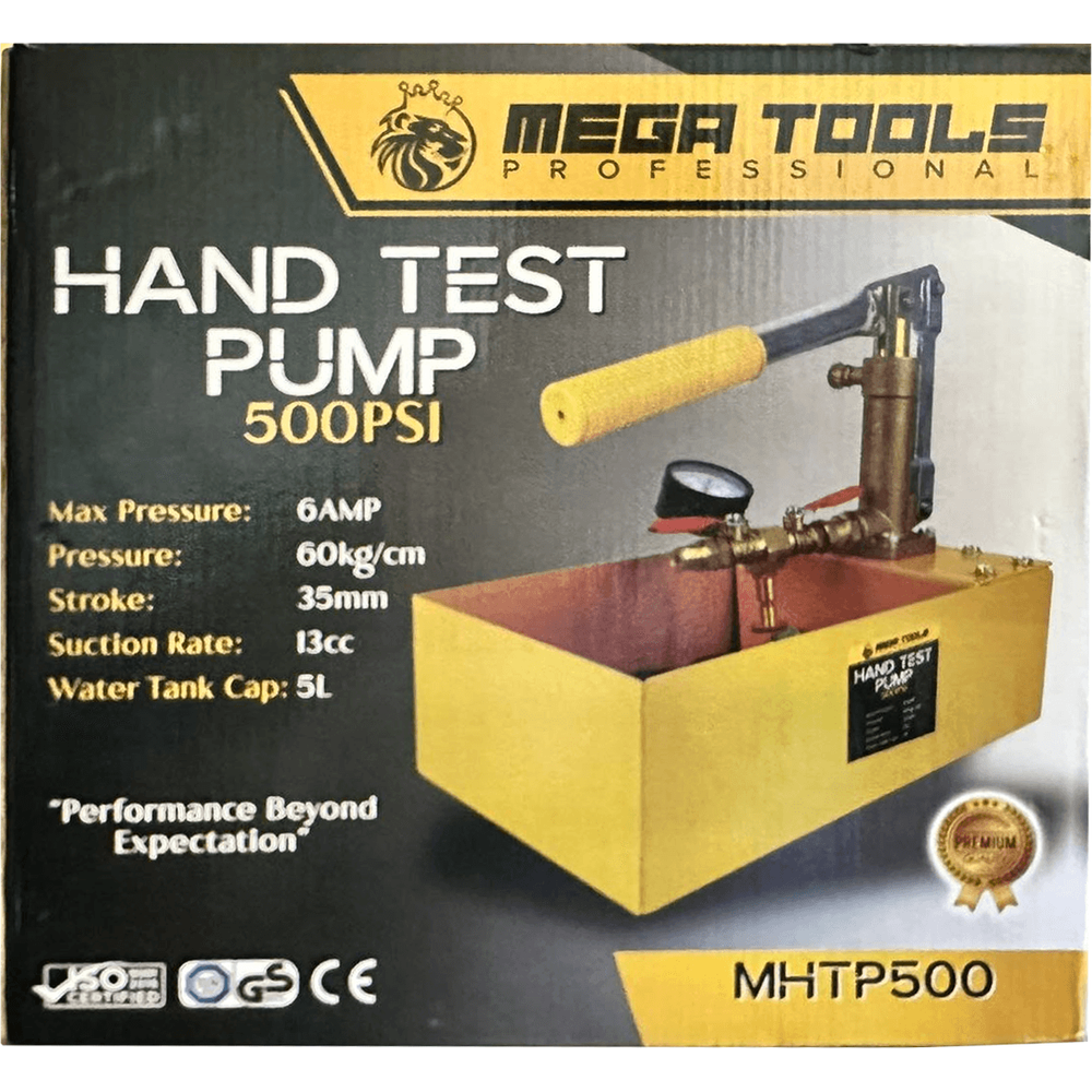 Megatools MHTP500 Hand Pressure Test Pump - KHM Megatools Corp. Megatools MHTP500 Hand Pressure Test Pump - KHM Megatools Corp.